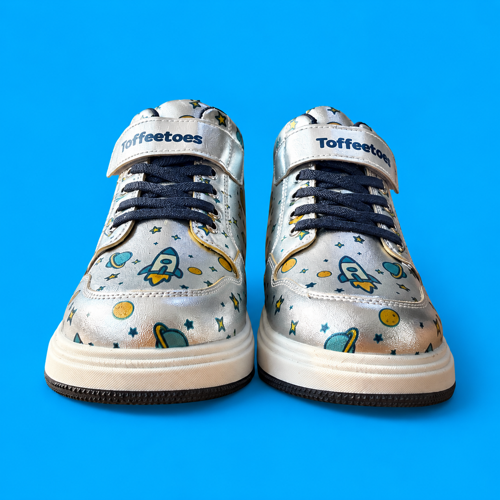 Astroknots Lunar Silver Kids Sneakers