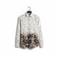 Ombre Alphabet Print Men's Shirt