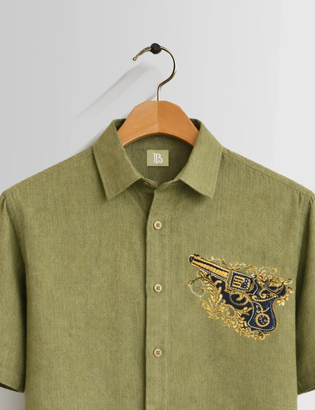 Olive Revolver Men's Shirt - XPST